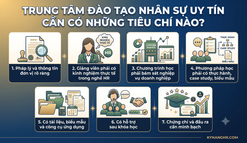 Trung tâm đào tạo nhân sự có uy tín cần những tiêu chí nào