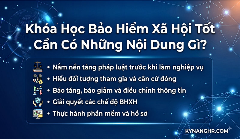 Khóa Học Bảo Hiểm Xã Hội Tốt Cần Có Những Nội Dung Gì