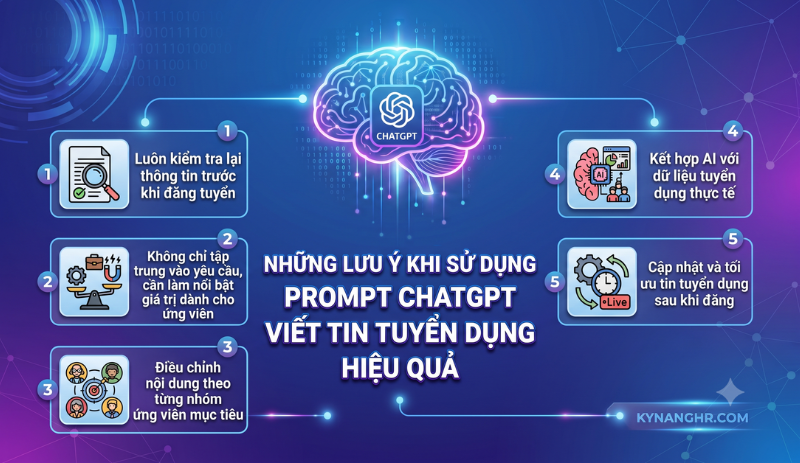 Những Lưu Ý Khi Sử Dụng Prompt ChatGPT Viết Tin Tuyển Dụng Hiệu Quả